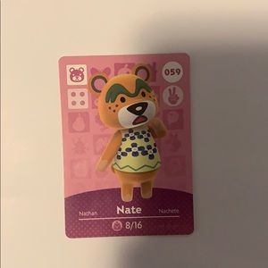 3/$15 - Animal Crossing - Nate Amiibo